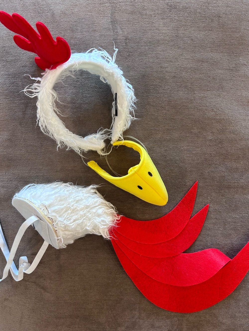 🐓Chicken / Rooster Costume for Adult - Headband, Beak, Tail